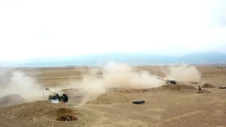 В ходе широкомасштабных учений проведены боевые стрельбы в дневное время