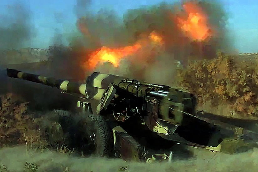 Mortar & artillery units of Azerbaijani army conduct tactical drills