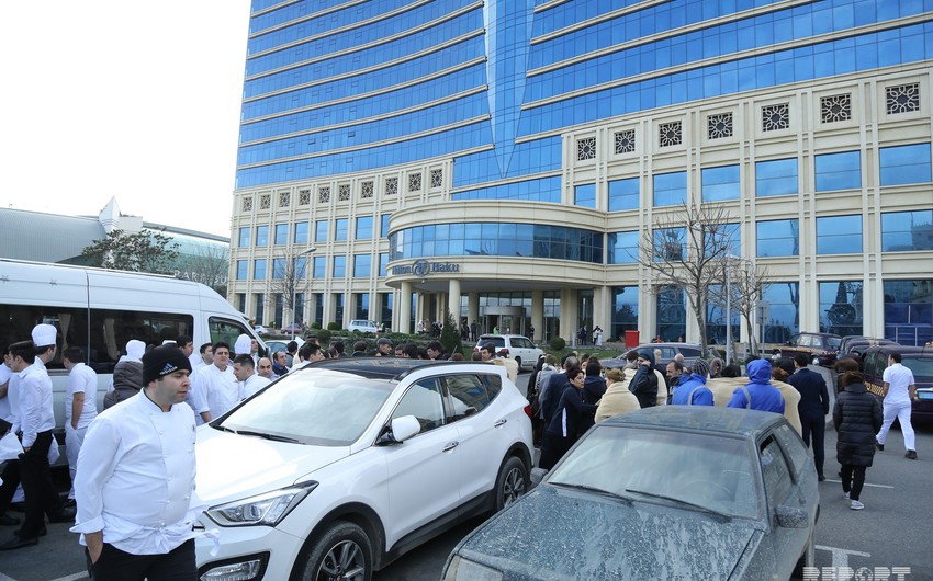 Hilton Baku hotelində yanğın olub