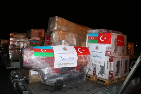 Another humanitarian aid plane leaves for Turkiye on instructions of Mehriban Aliyeva