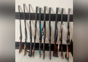 Cəlilabadda qanunsuz saxlanılan silahlar polisə təhvil verilib