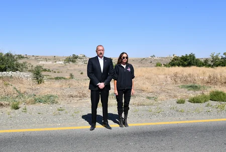 Ilham Aliyev and Mehriban Aliyeva visit Zangilan