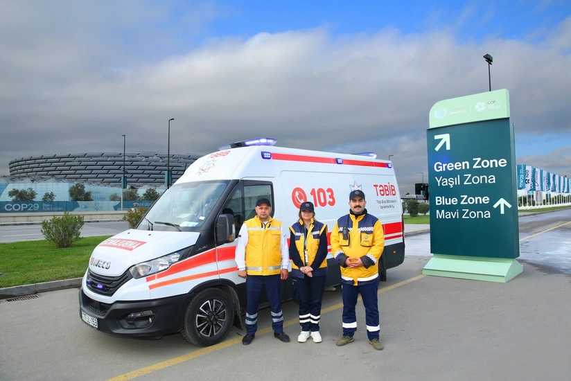 TƏBİB: COP29 zamanı ümumilikdə 826 nəfərə tibbi xidmət göstərilib