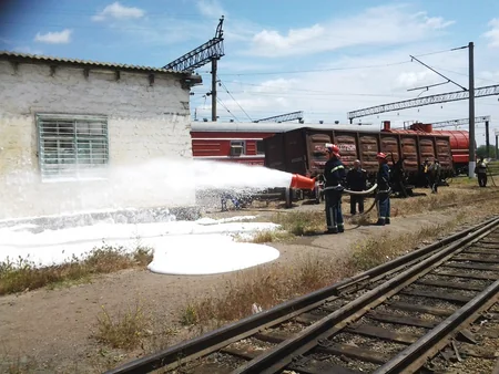 ​Hacıqabul dəmir yolu qovşağında mülki müdafiə təlimi keçirilib