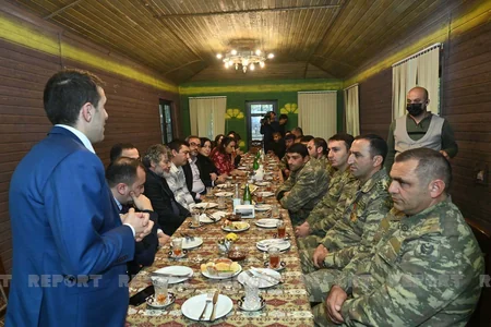 Tərtərdə Vətən müharibəsi iştirakçısı olan təhsil işçiləri ilə görüş keçirilib