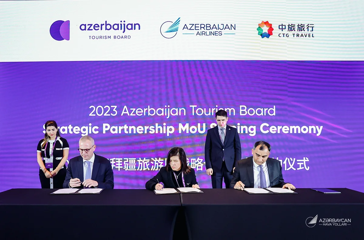 AZAL, ATB və “China Tourism Group” arasında Anlaşma Memorandumu imzalanıb