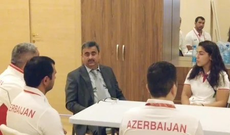 EYOF-də iştirak edəcək cüdoçularla görüş keçirilib