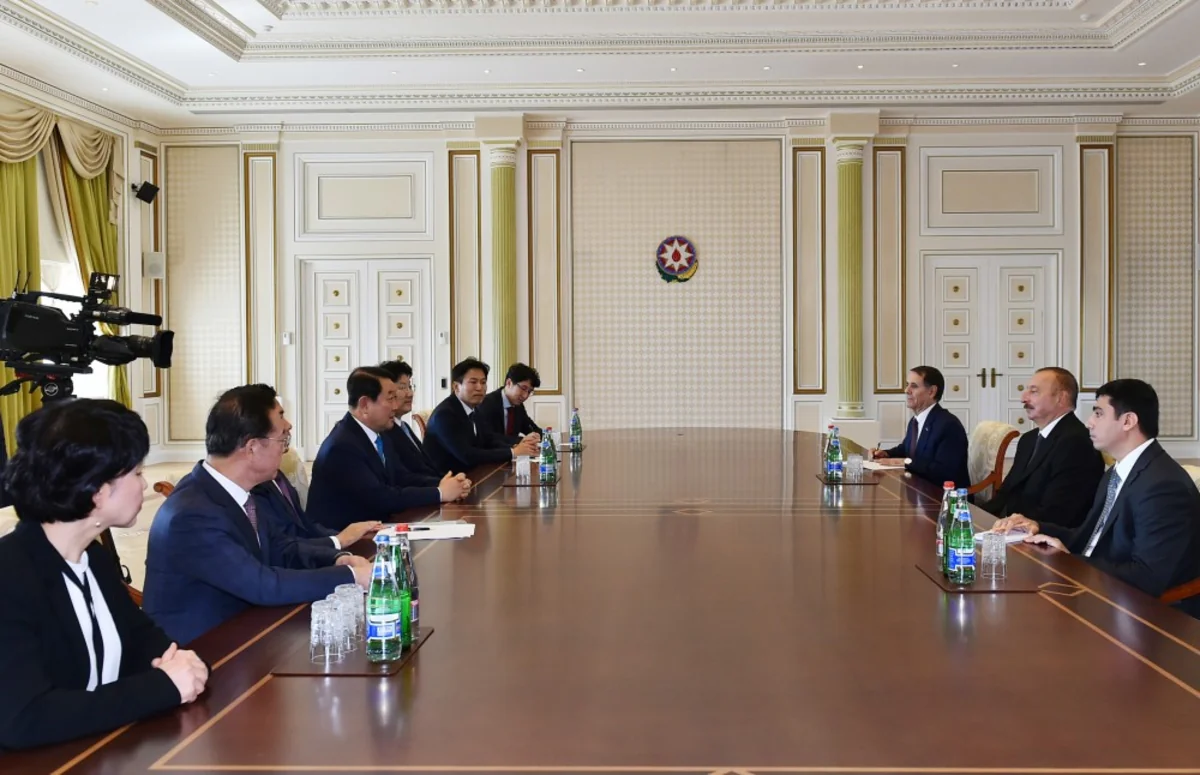 President Ilham Aliyev received delegation of National Assembly of Korea