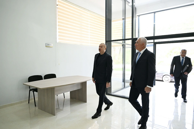 Prezident İlham Əliyev Laçın rayonunun Bəylik kəndinin açılışında iştirak edib