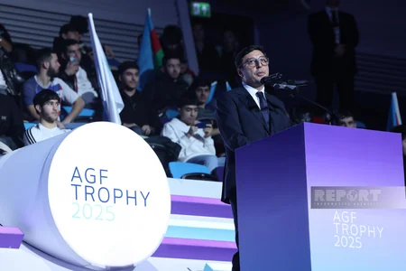 Milli Gimnastika Arenasında Dünya Kubokunun açılış mərasimi keçirilib