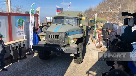 Bu gün Xankəndi-Laçın yolunda sülhməramlıların 36 avtomobili maneəsiz keçib - VİDEO - YENİLƏNİB-10