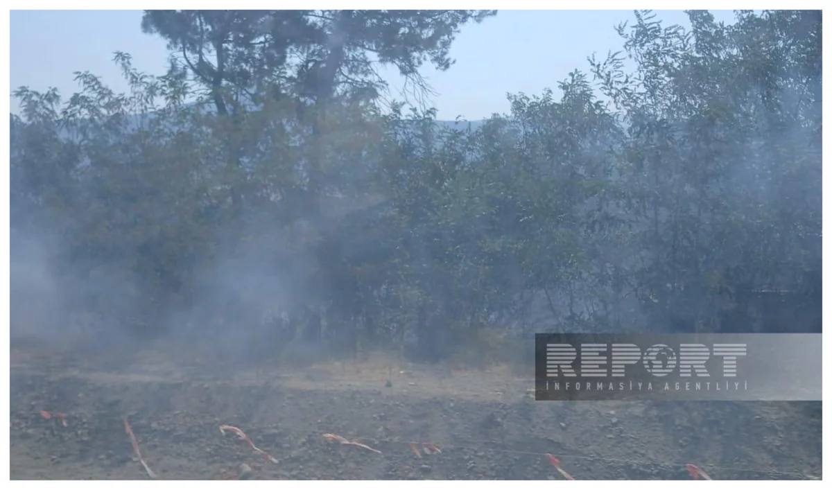 В Ходжалы начался пожар