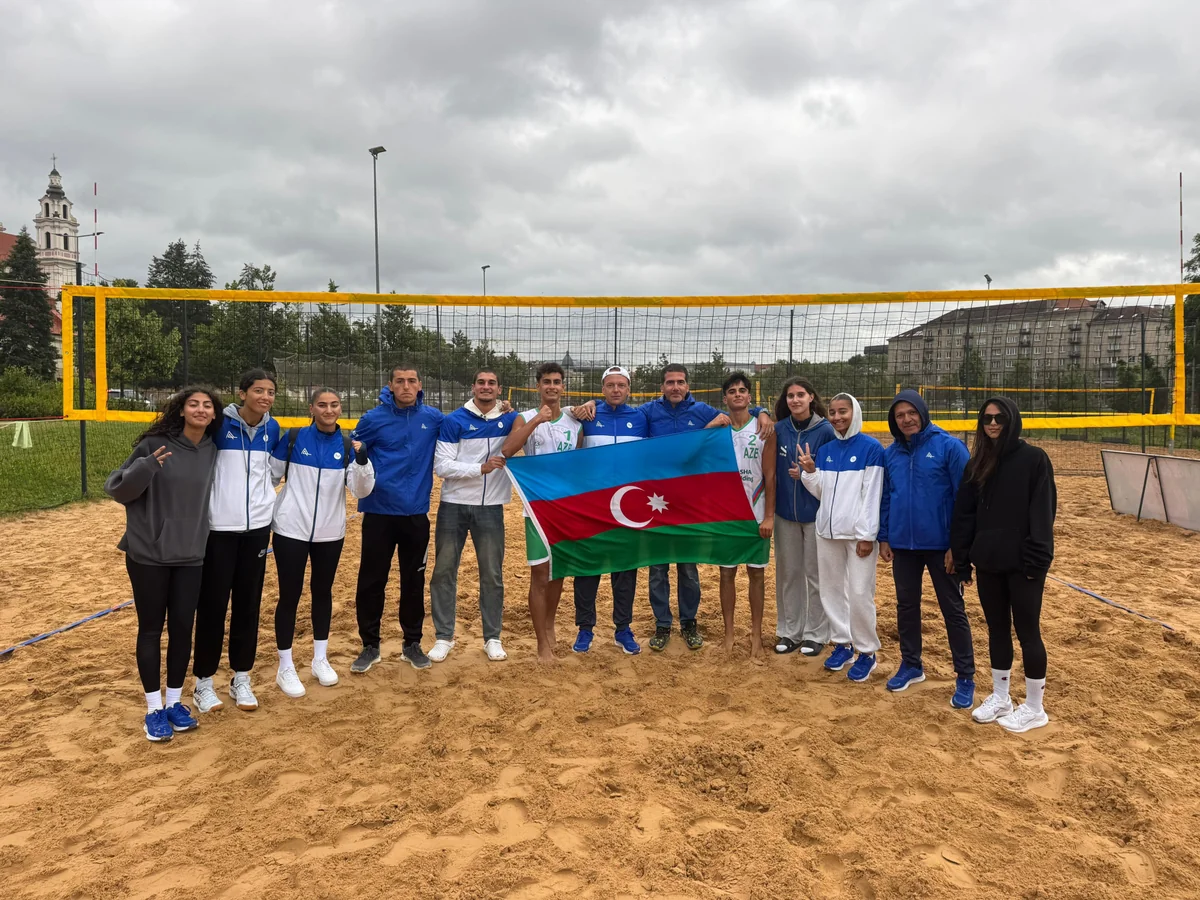 Azərbaycanın çimərlik voleybolu milliləri Ermənistan və Gürcüstan yığmalarına qalib gəlib