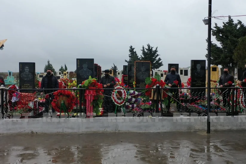 Neftçalada şəhidlərin xatirəsi yad edilib