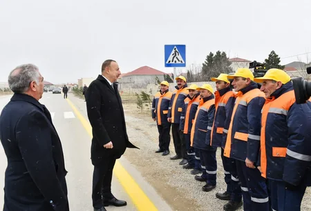 Prezident Sabunçu və Suraxanı rayonlarında yenidən qurulan avtomobil yollarının açılışında iştirak edib - YENİLƏNİB