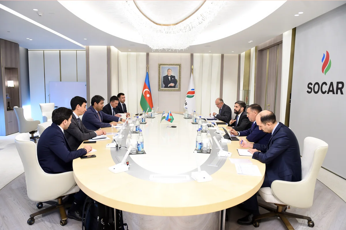 SOCAR prezidenti Özbəkistanın energetika nazirinin müavini ilə görüşüb
