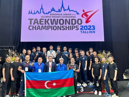 Azərbaycan taekvondoçusu Avropa çempionu olub