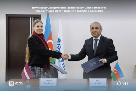 Azərbaycan və Latviya beynəlxalq yükdaşımalarda icazələrin sayını 2 dəfə artırıb