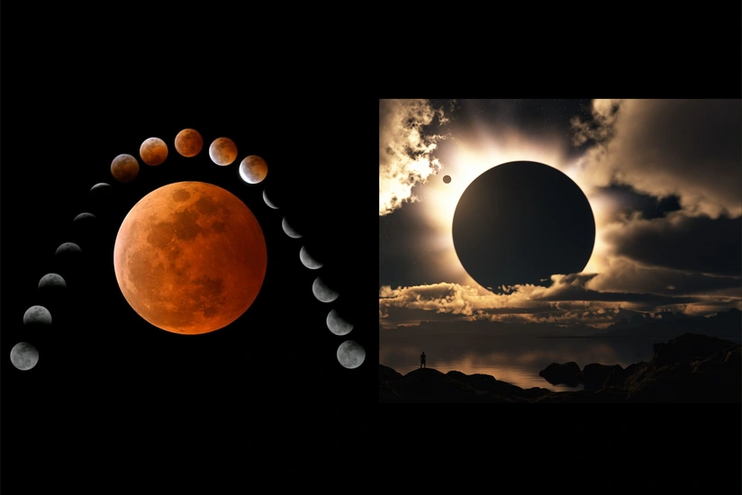 Last solar and lunar eclipse of this year revealed