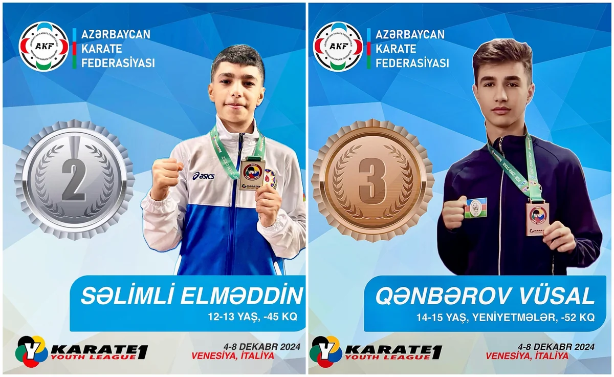 Azərbaycan karateçiləri İtaliyada iki medal qazanıblar