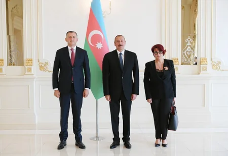 President Ilham Aliyev received credentials of incoming Georgian ambassador