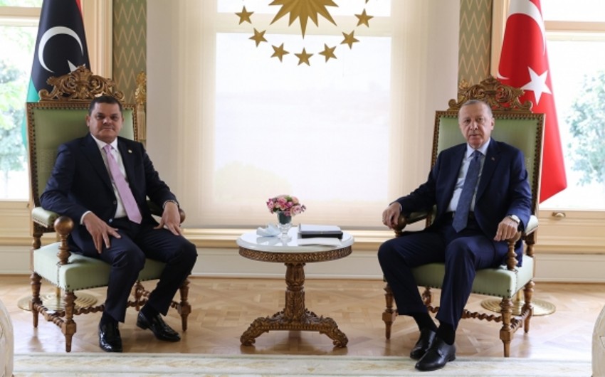 Ərdoğan Liviyanın Baş naziri ilə görüşüb