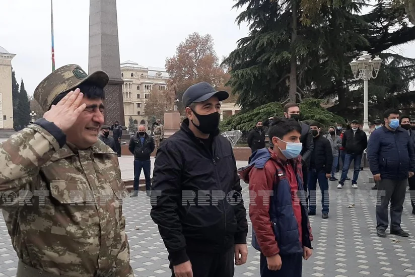 Gəncədə şəhidlərin xatirəsi anılıb