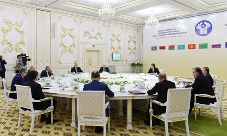 Prezident İlham Əliyev Aşqabadda MDB Dövlət Başçıları Şurasının iclasında çıxış edib - YENİLƏNİB-3 - FOTO