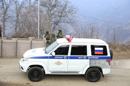 Xankəndi-Laçın yolunda Rusiya sülhməramlılarının tibb xidməti və hərbi polis avtomobilləri maneəsiz hərəkət edib