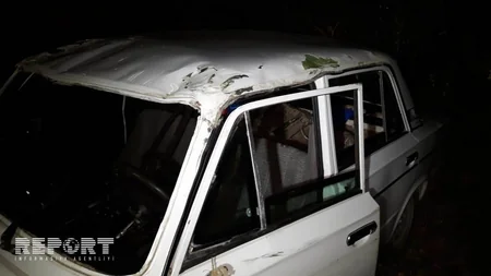 Tovuzda sürücü avtomobilini aşıraraq hadisə yerindən qaçıb - FOTO