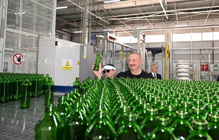 Prezident və Birinci xanım Kəlbəcərdə İstisu Mineral su zavodunun açılışında iştirak ediblər - YENİLƏNİB