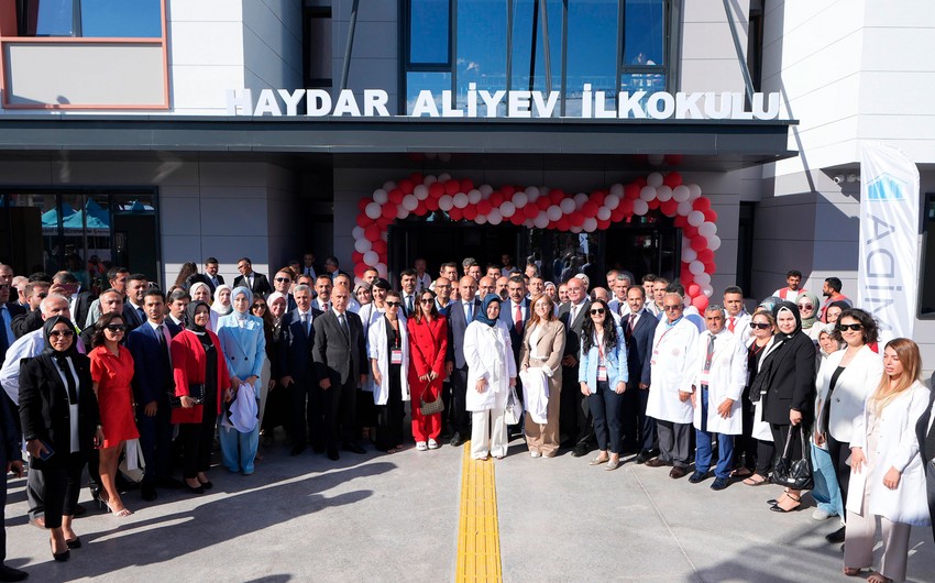 Kahramanmaraşda yeni inşa edilən Heydər Əliyev adına məktəbin açılışı olub