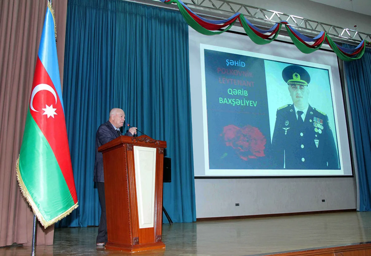 Heydər Əliyev adına Hərbi İnstitutda şəhid zabitin xatirəsi anılıb