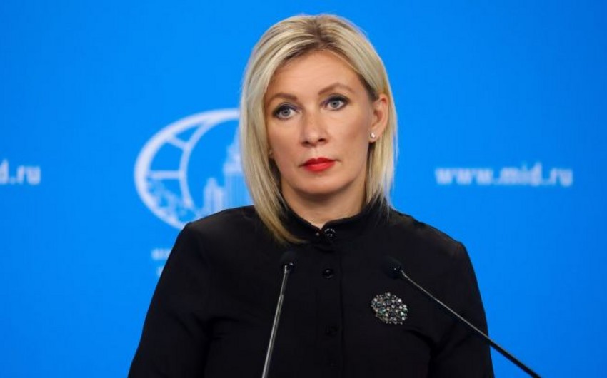 Zaxarova Paşinyanın BMT Təhlükəsizlik Şurasına müraciət etmək təklifinə münasibət bildirib