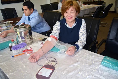 Сотрудники Nikoil Bank сдали кровь