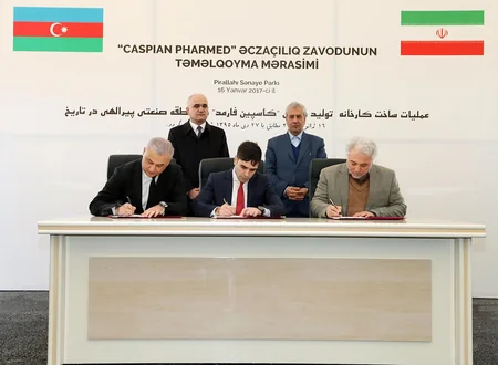 Caspian Pharmed əczaçılıq zavodunun tərəfdaş şirkətləri arasında saziş imzalanıb