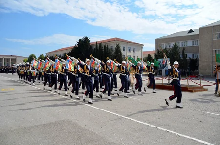 Cəmşid Naxçıvanski adına Hərbi Liseyin məzunlarının buraxılışı keçirilib