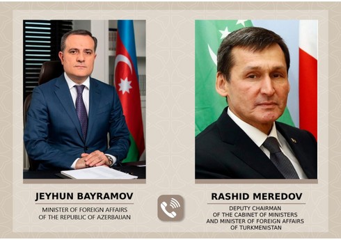 Azərbaycan və Türkmənistan XİN başçıları Xəzər dənizi üzrə əməkdaşlıq məsələlərini müzakirə ediblər