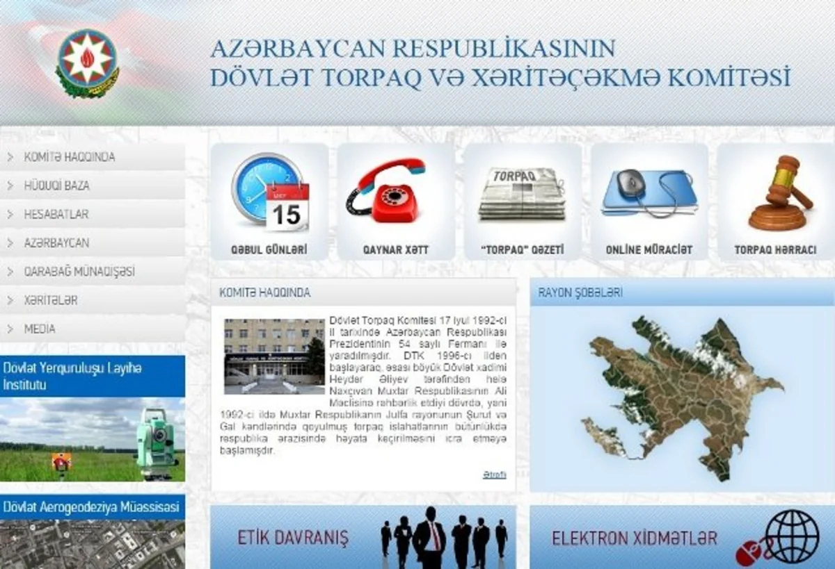 Dövlət Torpaq və Xəritəçəkmə Komitəsi ləğv edildi