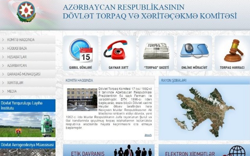 Dövlət Torpaq və Xəritəçəkmə Komitəsi ləğv edildi