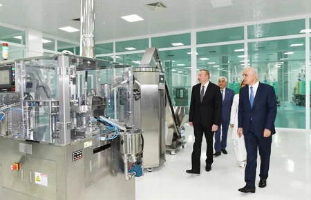 Prezident İlham Əliyev Pirallahı Sənaye Parkında şpris istehsalı zavodunun açılışında iştirak edib - ƏLAVƏ OLUNUB