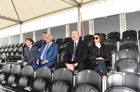 President Ilham Aliyev attends opening of Qarabag Equestrian Complex