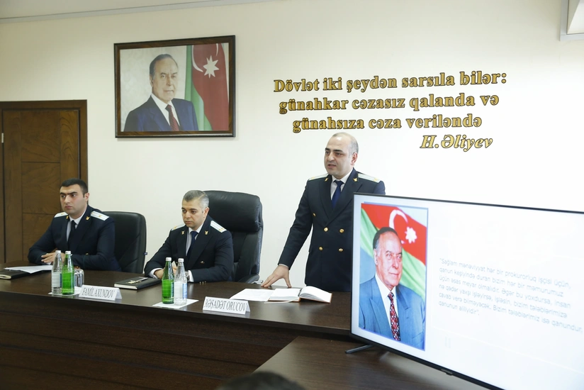 “Heydər Əliyev İli” ilə bağlı Yasamal rayon prokurorluğunda “Açıq qapı günü” keçirilib