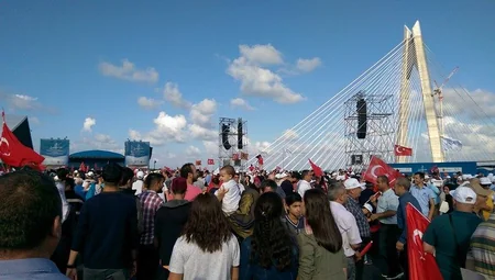 İstanbulda üçüncü “Asma körpü”nün açılış mərasimi keçirilib - FOTO - YENİLƏNİB