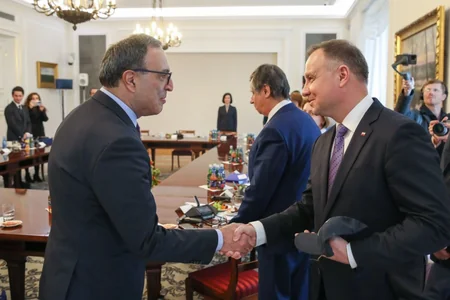 Polşa Prezidenti Nizami Gəncəvi Beynəlxalq Mərkəzinin üzvləri ilə görüşüb