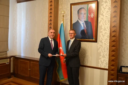 Minister Elmar Mammadyarov received newly appointed German Ambassador