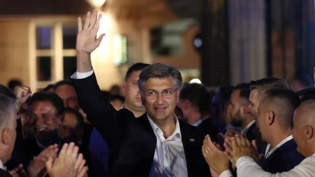 Croatia's PM announces victory of ruling HDZ party