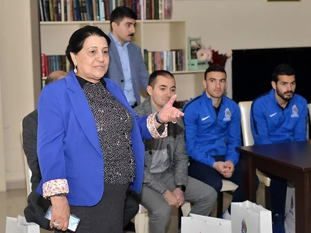 Azərbaycan millisinin üzvləri müharibə əlilləri pansionatında olublar