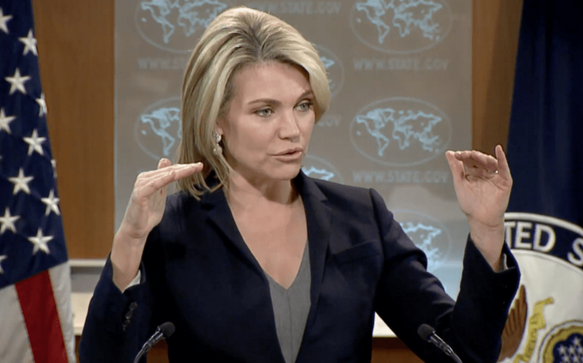 Hizer Nauert: Vaşinqton suriyalıların dinc əhaliyə qarşı kimyəvi silah tətbiq etdiyinə əmindir