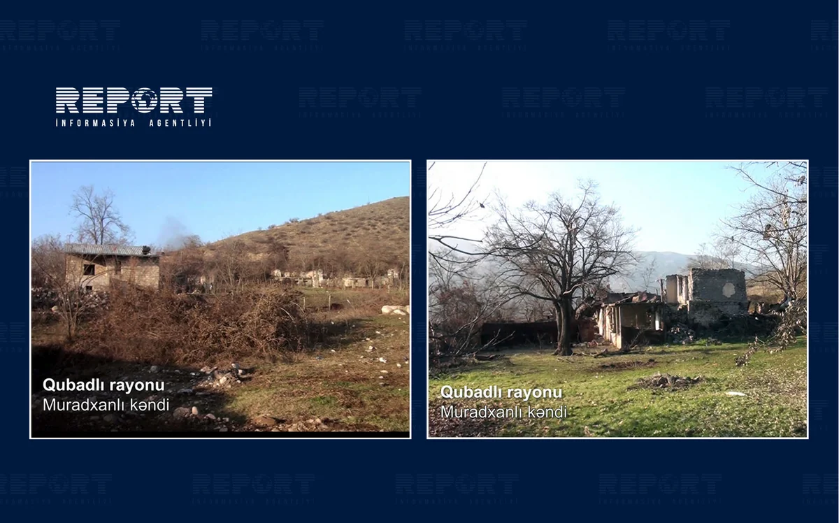 Footage from Muradkhanli village of Gubadli region